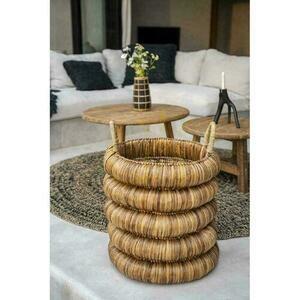 Prútený kôš BAZAR BIZAR Baskets z vodného hyacintu prírodný 44,5x44,5x65 cm small 1
