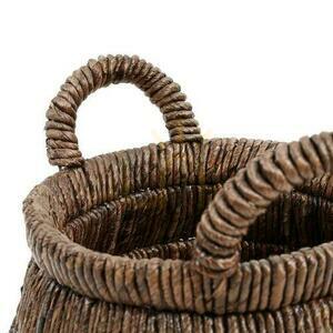 Prútený kôš BAZAR BIZAR Baskets z banánového listu prírodný 42 cm small 5