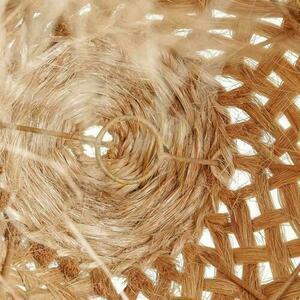 Prívesné svetlo BAZAR BIZAR Abaca Jelly Fish prírodné M Grass Collection small 3