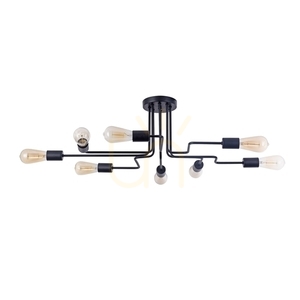 Čierne stropné svietidlo Maytoni Gilbert T532CL-08B, 8×E27 small 3