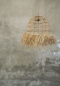 Závesné tienidlo BAZAR BIZAR Casita S z trávy mendong, prírodné 40 × 65 cm small 6