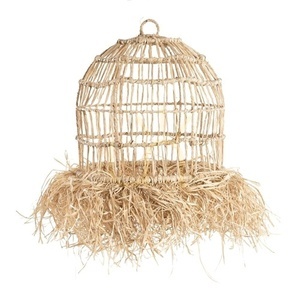 Závesné tienidlo BAZAR BIZAR Casita S z trávy mendong, prírodné 40 × 65 cm small 0