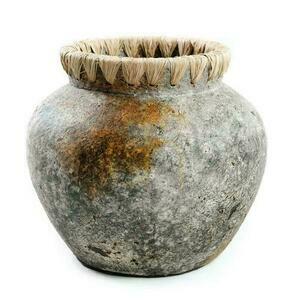 Váza BAZAR BIZAR Terracotta Collection S starožitná sivá terakota rafia 0 Váza BAZAR BIZAR Terracotta Collection S starožitná sivá terakota rafia small 0