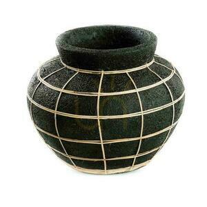 Váza BAZAR BIZAR The Belly čierna prírodná M Terracotta Collection small 0