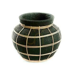 Váza BAZAR BIZAR Terracotta Collection čierna prírodná S small 0