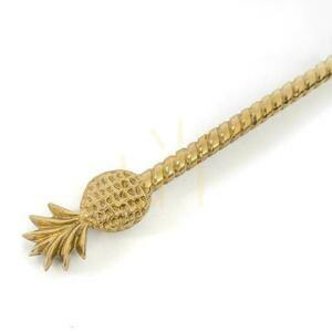Lyžica BAZAR BIZAR ananás mosadz zlatá 2 cm small 1