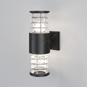 Vonkajšie nástenné svietidlo Maytoni BRONX O576WL-02B, 2 × E27 60 W, hliník, IP54, čierne, 32 cm small 0