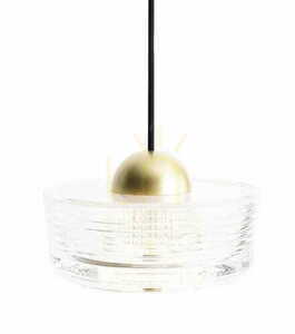Závesné svietidlo Max Light Lipari I P0542 biele s brúseným zlatým povrchom LED 6 W 16 cm small 2