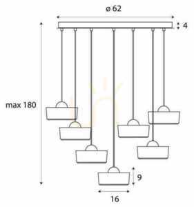 Závesné svietidlo Max Light Lipari VII P0544 bielo-zlaté 7x LED 38W 3000K 3 Závesné svietidlo Max Light Lipari VII P0544 bielo-zlaté 7x LED 38W 3000K small 3