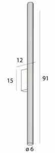 Nástenné svietidlo Max Light Fayette W0368 91 cm 18W zlaté IP44 3000K 4 Nástenné svietidlo Max Light Fayette W0368 91 cm 18W zlaté IP44 3000K small 4