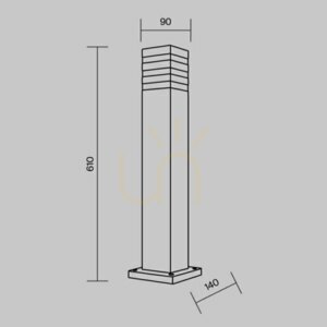 Svetelný stĺpik UNTER DEN LINDEN O578FL-01B IP54 Maytoni small 8