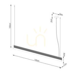 Závesné svietidlo FARGE biela LED 4000K Thoro small 8