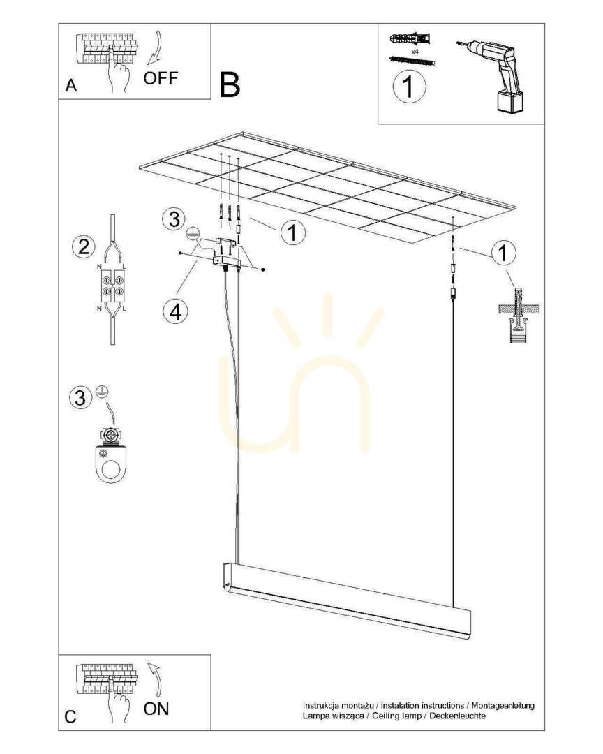 Šou Závesné svietidlo LYKKE 150 LED 3000K Thoro Závesné svietidlo LYKKE 150 LED 3000K Thoro
