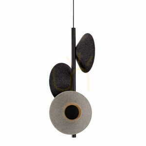 Závesné svietidlo Max Light Puro P0562 čierno-sivé 4x8W 51 cm plsť small 1