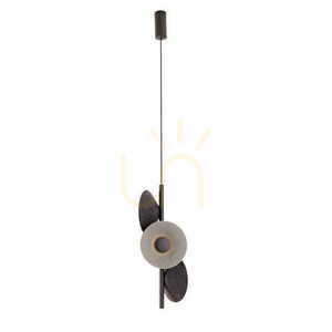 Závesné svietidlo Max Light Puro P0562 čierno-sivé 4x8W 51 cm plsť small 0