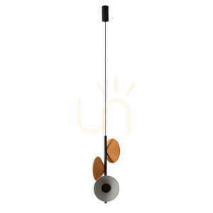 Závesné svietidlo Max Light Puro P0564 žlté sivé 4x8W plsť 51 cm small 1
