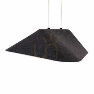 Závesné svietidlo Max Light Carbon P0567 čierno-sivé plstené 8W LED 3000K small 1