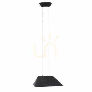 Závesné svietidlo Max Light Carbon P0567 čierno-sivé plstené 8W LED 3000K small 3