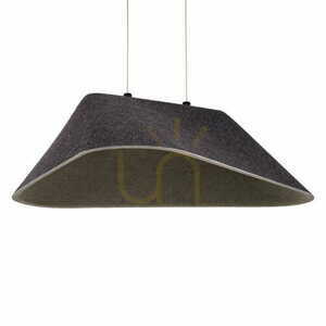 Závesné svietidlo Max Light Carbon P0567 čierno-sivé plstené 8W LED 3000K small 0