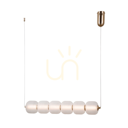 Skontrolujte Závesné svietidlo Italux Ganti LED opál zlaté PND-34362-6H-HBR-OPAL