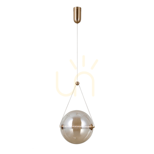 Skontrolujte Závesné LED svietidlo Italux Rastia Amber zlaté 12W PND-34361-L-HBR-AMB