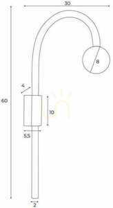 Nástenné svietidlo Max Light Enigma W0343 zelené LED 60 cm small 1