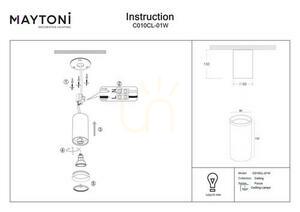 Plafón FOCUS C010CL-01W Maytoni small 3