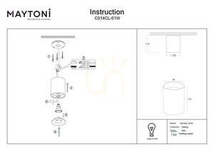 Plafón SLIM C014CL-01W Maytoni small 4