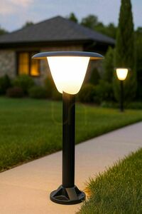 Vonkajšie stĺpikové svietidlo SU-MA Bianca čierne LED 10 W 32,5 cm 1083-101N small 1