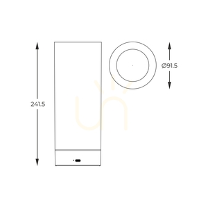 Vonkajšia stolová lampa Zuma Line ESTERNO 1002 LED 2700 K sivá IP54 small 1