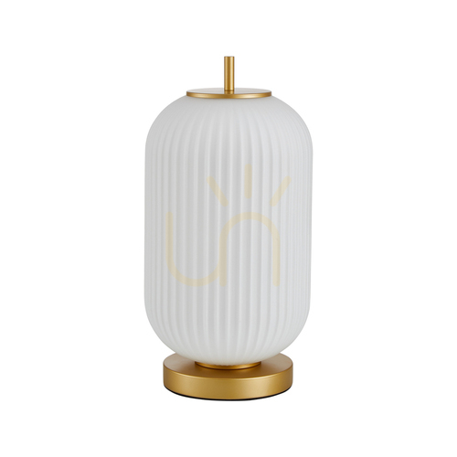 Skontrolujte Stolová lampa Italux Olmeto zlatá opál E27 40 cm TB-28798-1-GD-WH