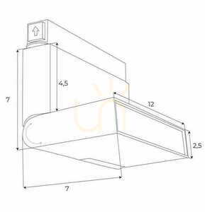 Lištové svietidlo Max Light MAX M0029N biele magnetické LED 5,3W 3000K small 4