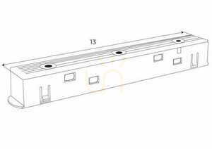 Pevný vypínač medzi koľajnicami Max Light MAX Magnetic MA0019 biely 13 cm small 1