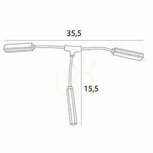 Napájacie pripojenie pre mechanický spínač Max Light Magnetic MAX MA0016 čierne small 1