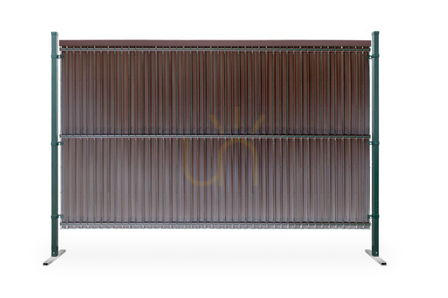 Skontrolujte Zvislé plotové lišty 173x250cm RD01 Svetlohnedá sada