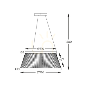 Závesné svietidlo Zuma Line BALU MD3328-2M-3BT LED small 4