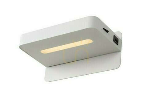 Skontrolujte Nástenné svietidlo Lucide ATKIN LED biele kovové 5W 77280/05/31