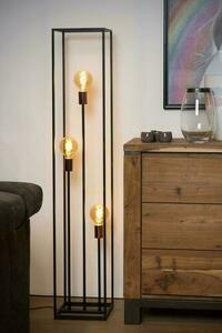 Stojacia lampa Lucide ARTHUR čierna medená vintage E27 3 svetlá 140 cm 08724/03/30 small 2
