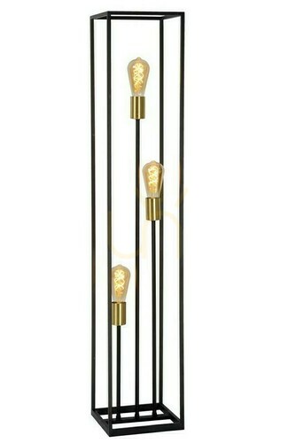 Skontrolujte Stojacia lampa Lucide RUBEN čierna zlatá vintage E27 3x40W 120 cm