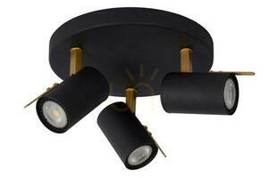 Reflektor Lucide GRONY čierny zlatý 3x GU10 LED 17998/15/30 small 1