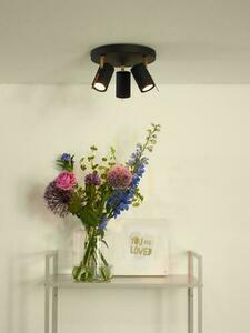Reflektor Lucide GRONY čierny zlatý 3x GU10 LED 17998/15/30 small 2