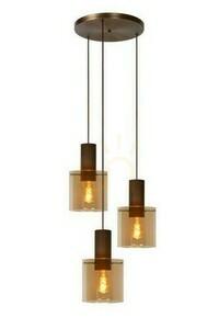 Závesné svietidlo Lucide Toledo 74405/13/62 meď 3x E27 retro small 0