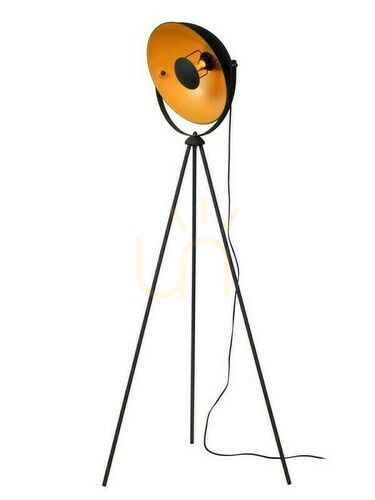 Skontrolujte Stojacia lampa Lucide ALVARO čierna zlatá vintage E27 148 cm 05730/01/30
