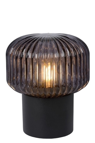 Skontrolujte Stolová lampa Lucide JANY čierna sklo E14 78595/01/30