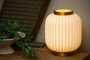 Stolová lampa Lucide GOSSE biela porcelánová Japandi E14 13535/24/31 small 2