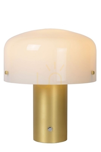 Skontrolujte Stolová lampa Lucide TIMON zlatá biela sklo oceľ E27 35 cm 05539/01/02