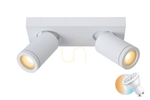 Plafón Lucide TAYLOR biely LED IP44 GU10 2x5W 09930/10/31 small 0