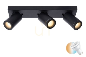 Plafón Lucide TAYLOR čierny LED GU10 IP44 3 svetlá 09930/15/30 small 0