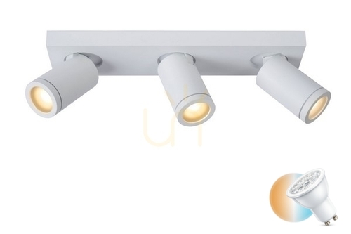Skontrolujte Plafond Lucide TAYLOR biely LED GU10 IP44 3x5W 09930/15/31