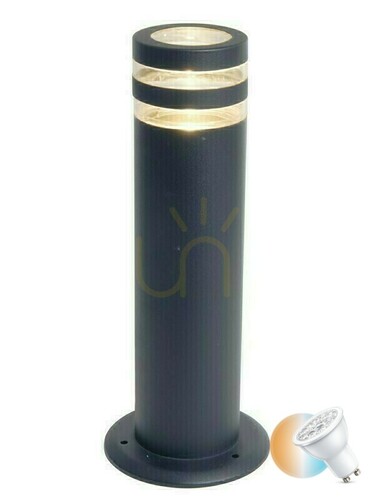 Skontrolujte Vonkajšie stĺpikové svietidlo Lutec Focus 7204803118 antracit 40 cm